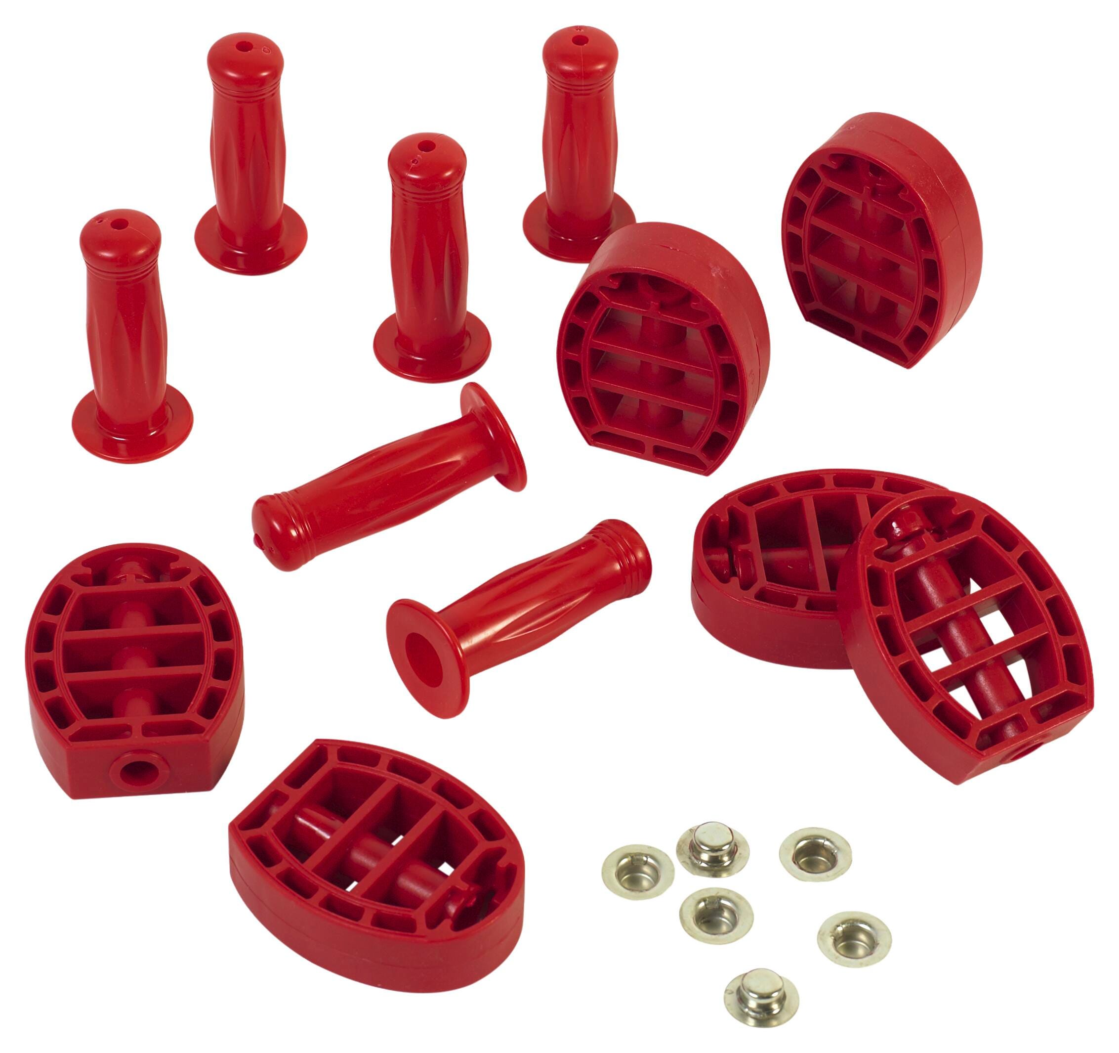 Angeles SilverRider Red Pedal & Handgrip Replacement Set